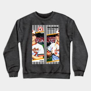 Bill Ripken 1989 Error Card (miscut, tape over bat) Crewneck Sweatshirt